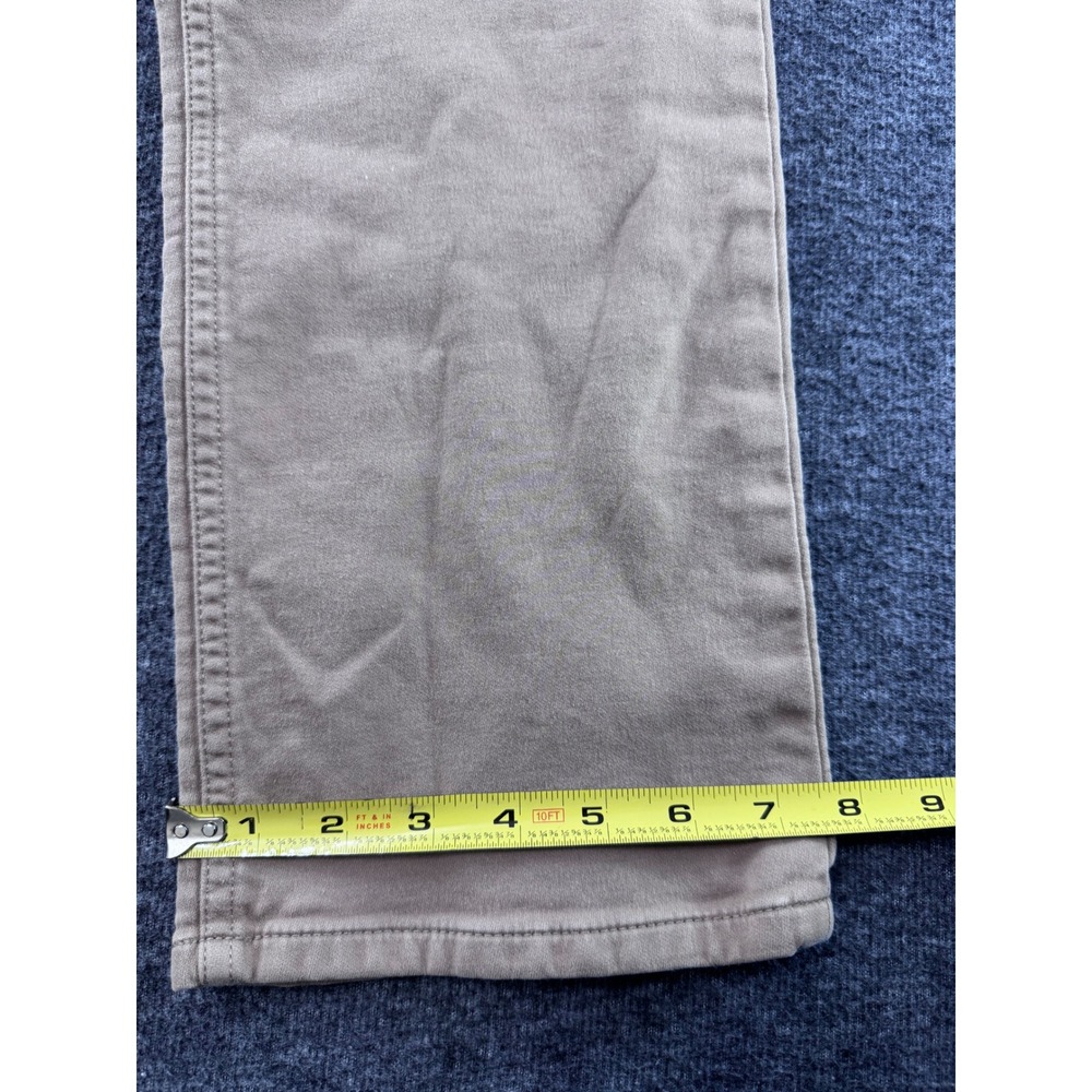 Banana Republic Traveler Slim Fit Khaki Tan Pants Mens 35x32 Cotton Blend - Picture 5 of 7